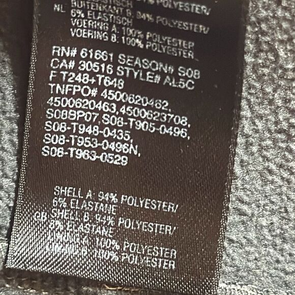 North Face Men’s Apex Bionic 3 Jacket size S Small Gray Black LOOK - Picture 8 of 8